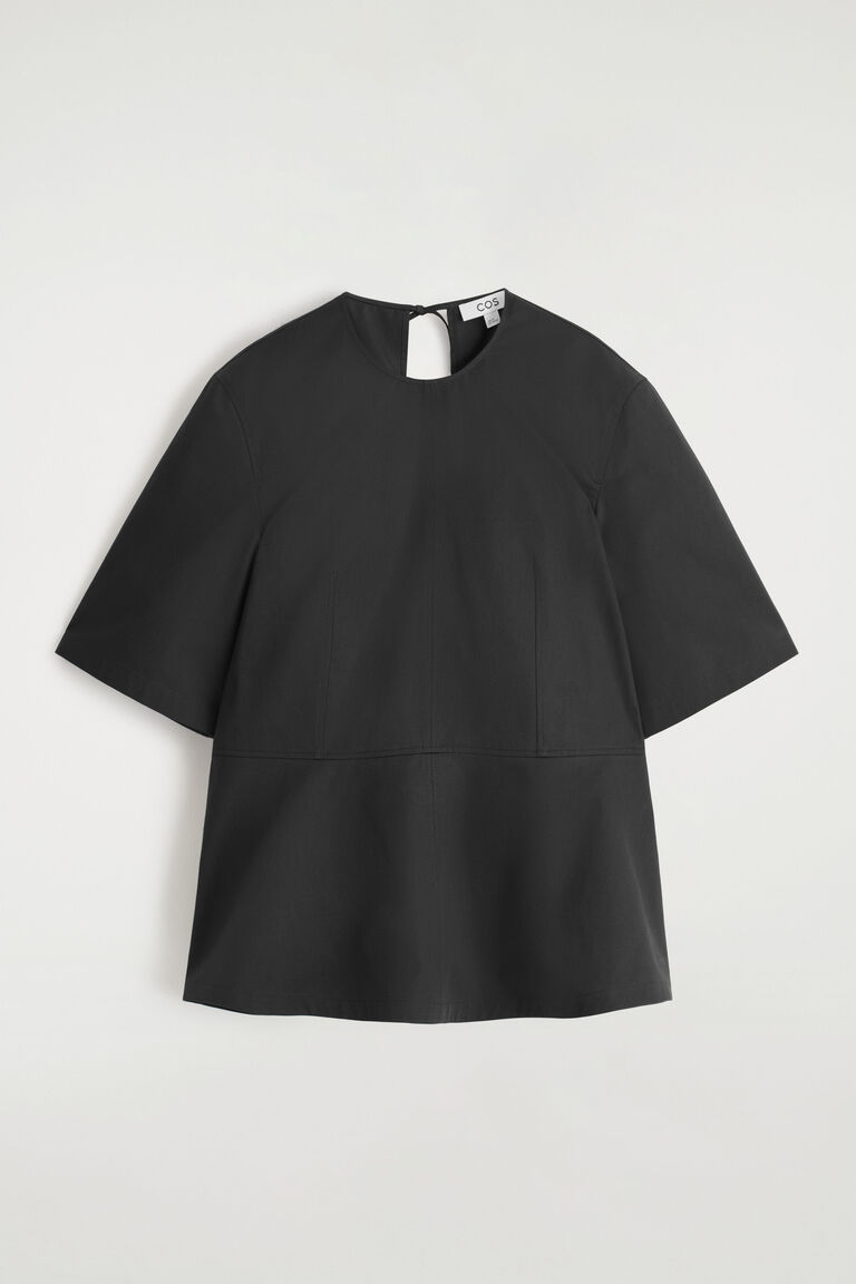COTTON PEPLUM TOP