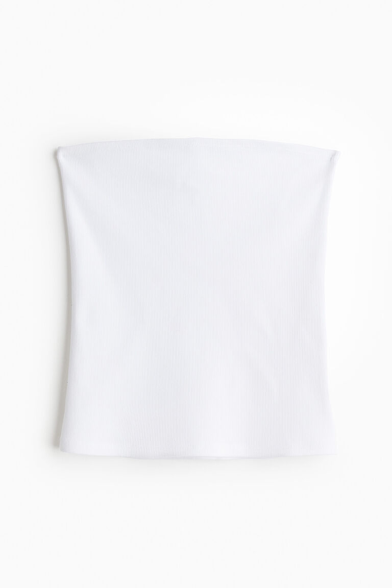 Ribbed tube top