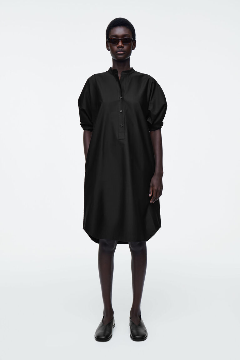 BELTED MIDI SHIRT DRESS