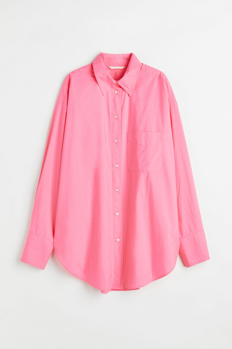 Oversized cotton shirt