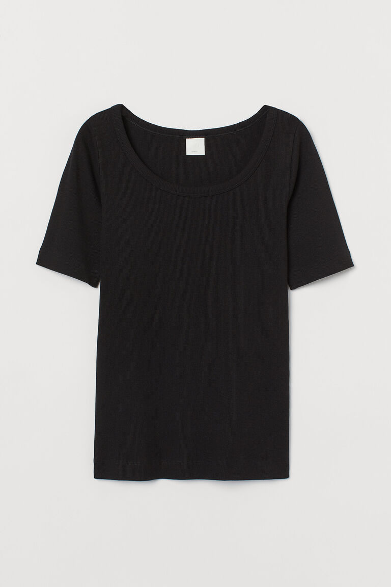 H&m ribbed t shirt Clearance