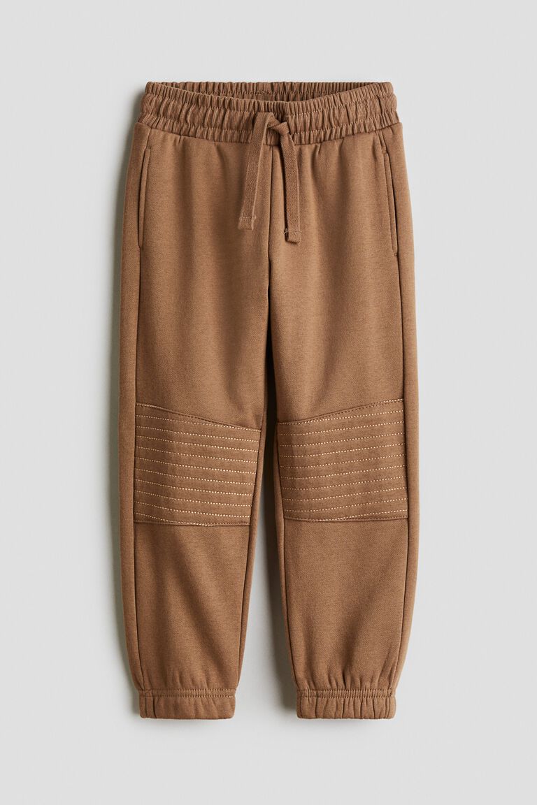 Reinforced-knee joggers