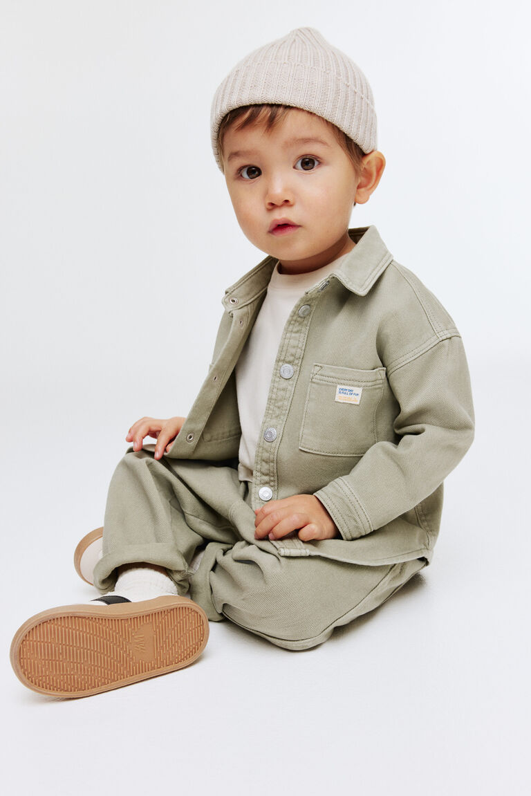 Cotton twill overshirt