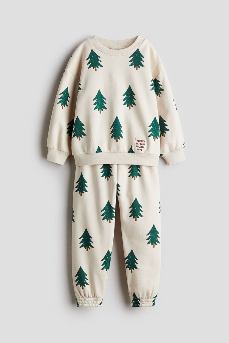 2-piece printed sweatshirt set