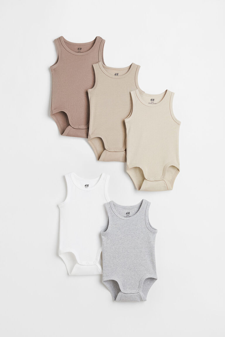 5pack cotton bodysuits