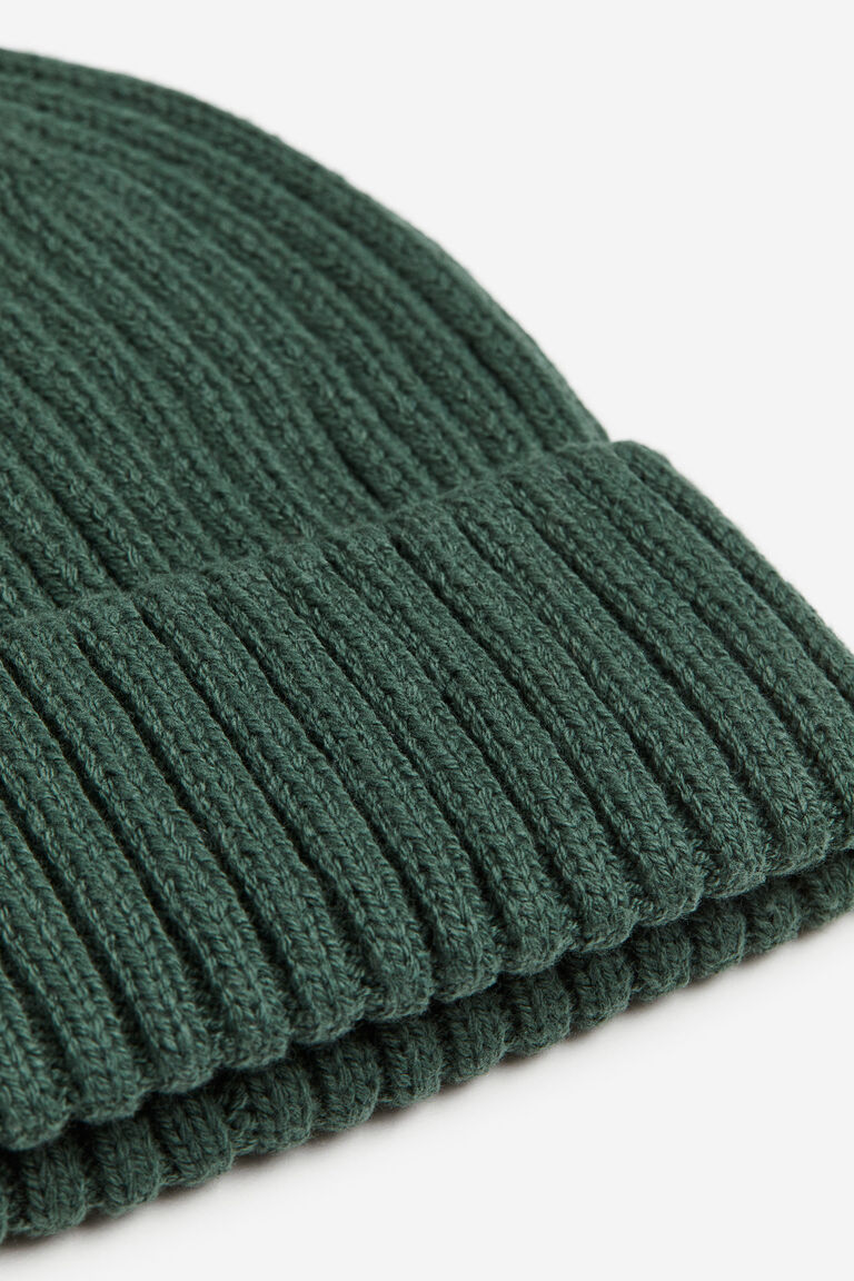 Ribknit hat