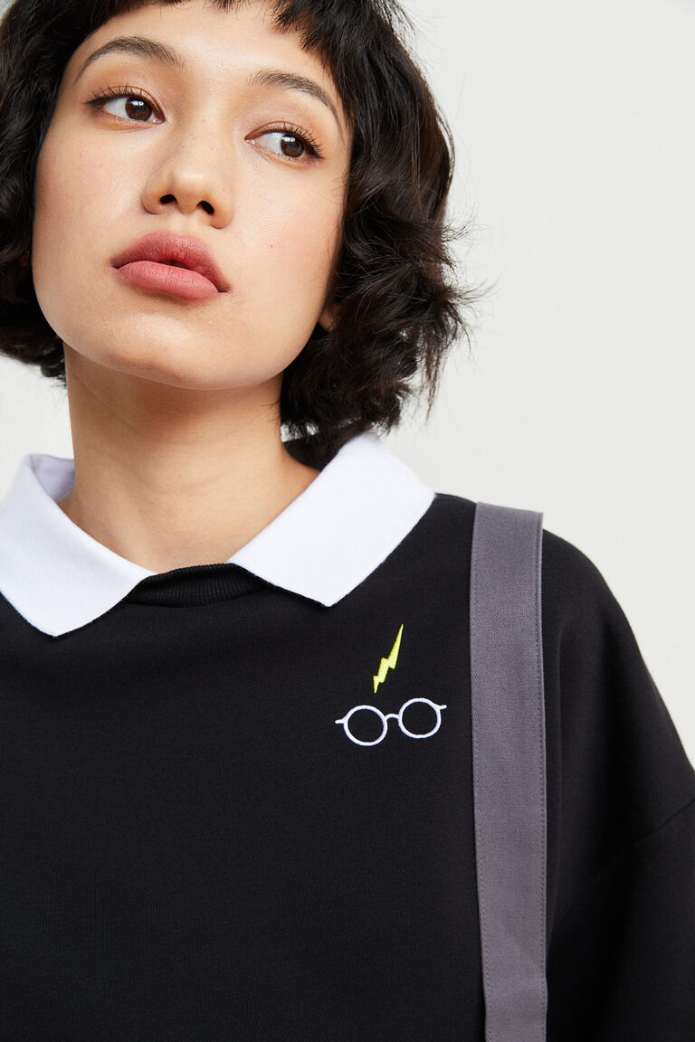 harry potter collared sweatshirt
