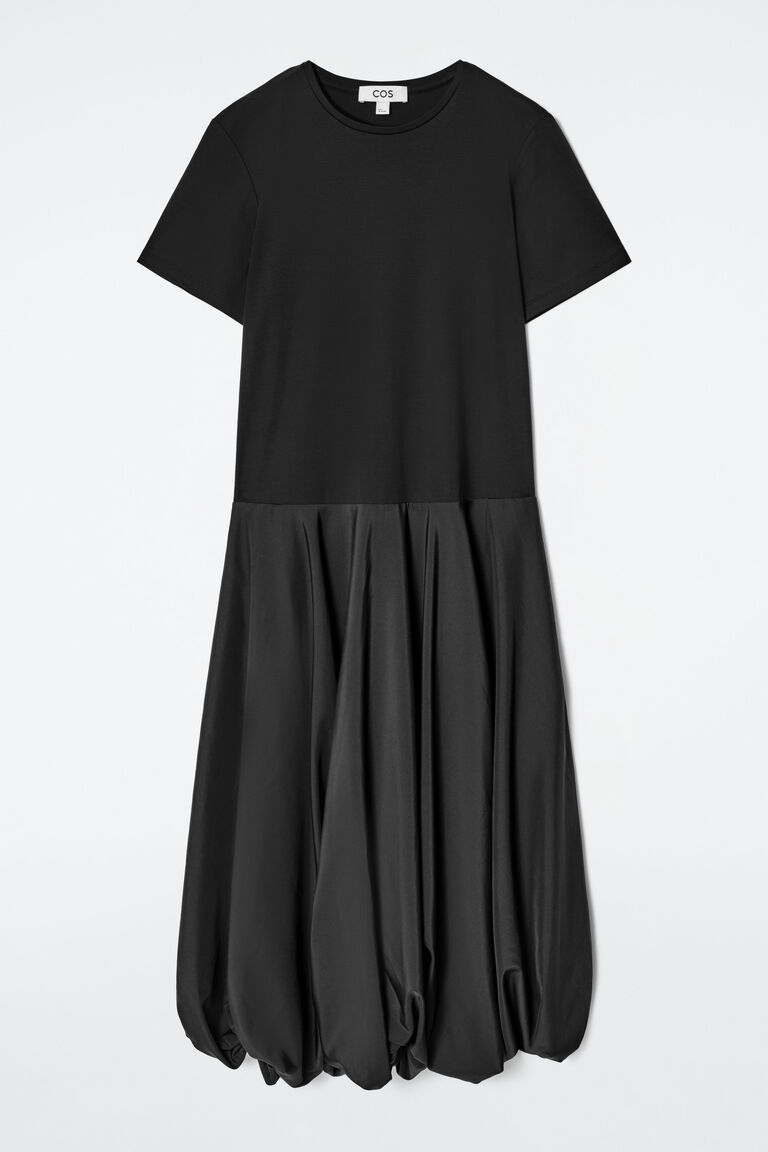 BALLOON-HEM T-SHIRT DRESS
