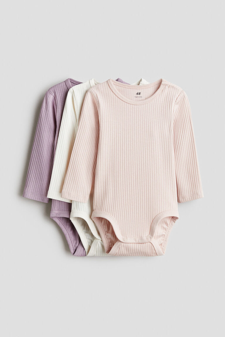 3-pack ribbed bodysuits