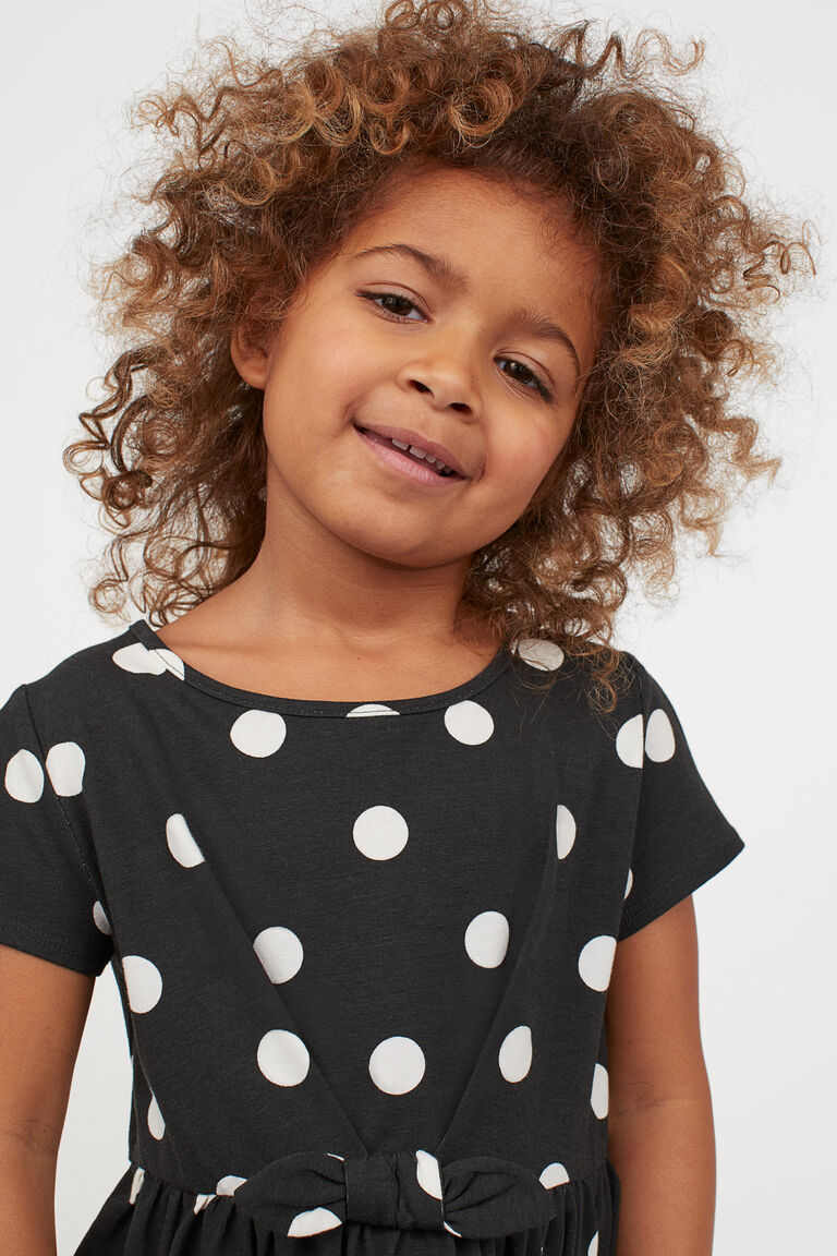 Patterned jersey dress