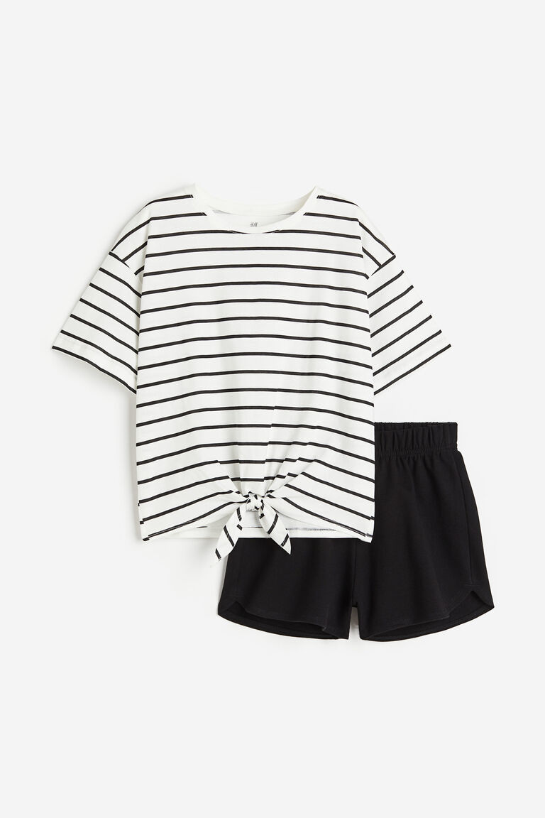 Handwoven cotton shirt and trousers set (2 pcs)