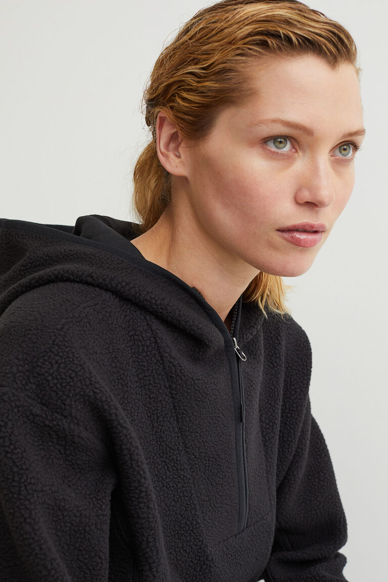 Oversized teddy outdoor jacket