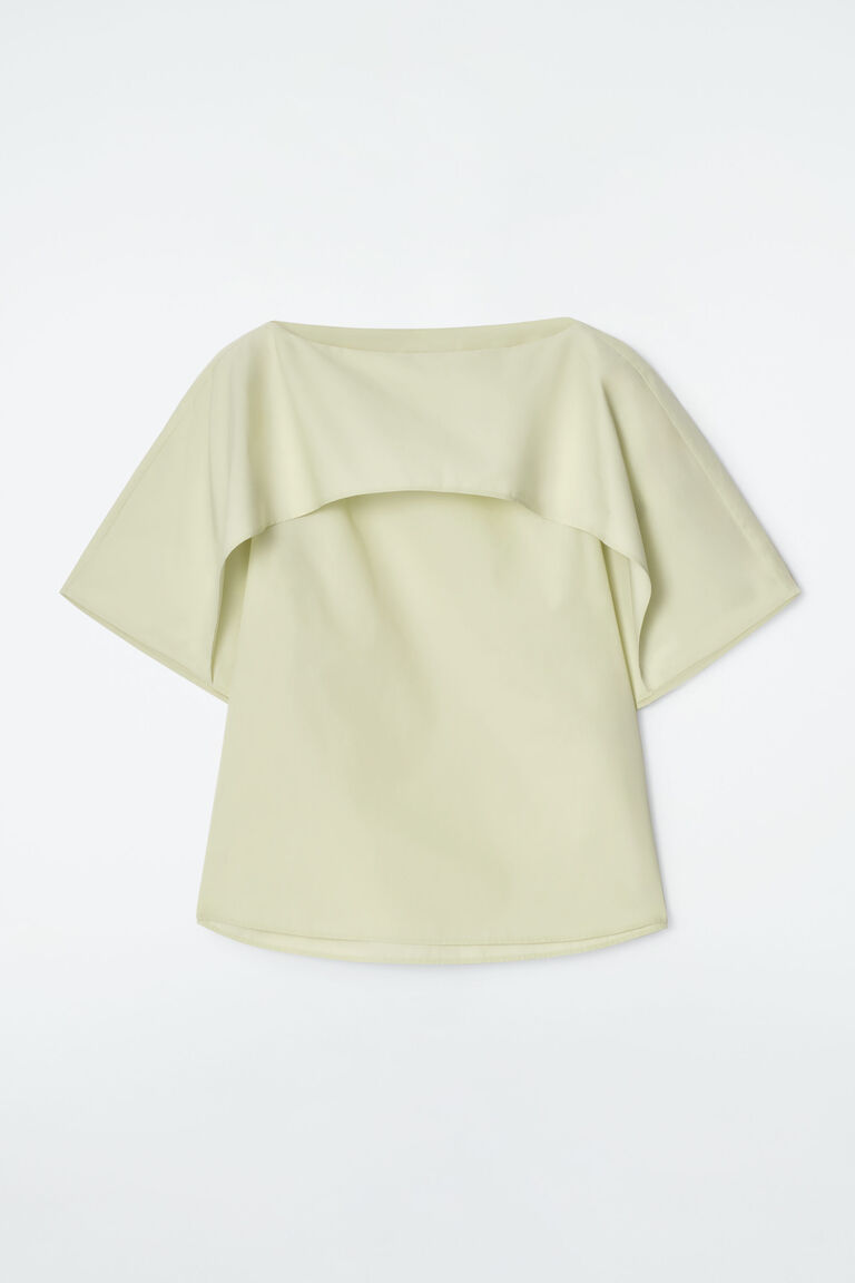 DRAPED COTTON TOP
