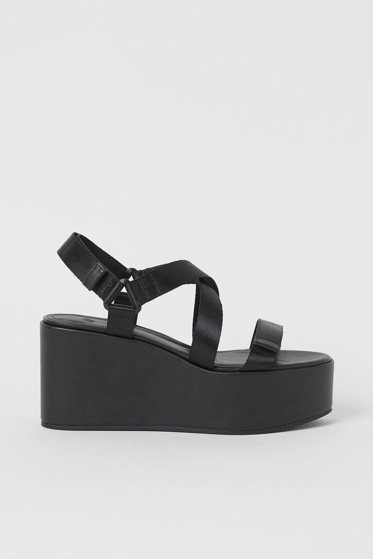 Platform wedgeheel sandals