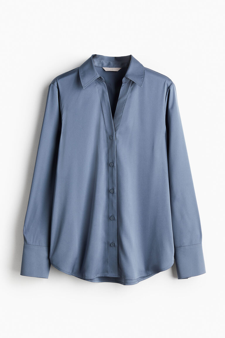 V-Neck Tencel Blouse main image 1