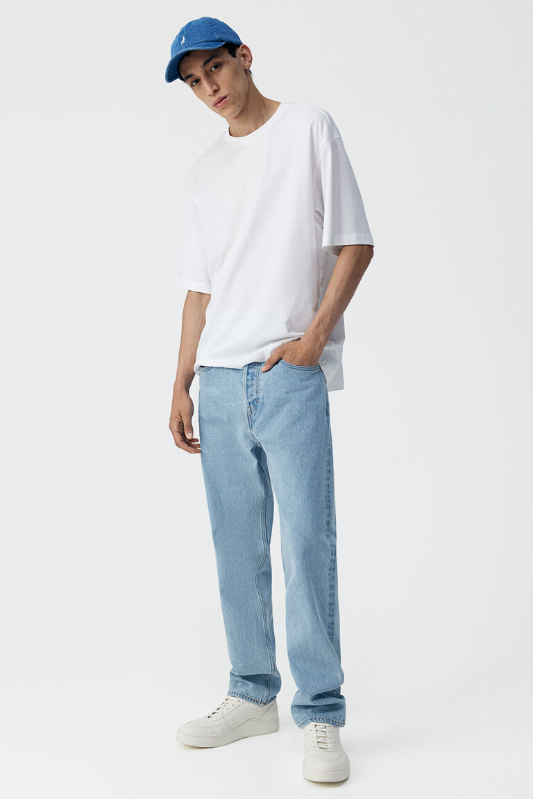 Relaxed Fit Jeans with Pockets in Crab Light - 2060104
