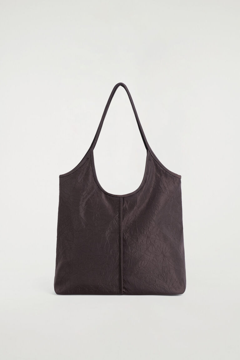 SCULPTED TOTE BAG - CRINKLED SHELL