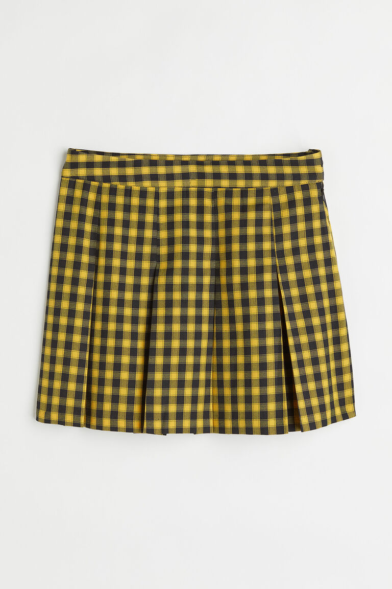 Short twill skirt