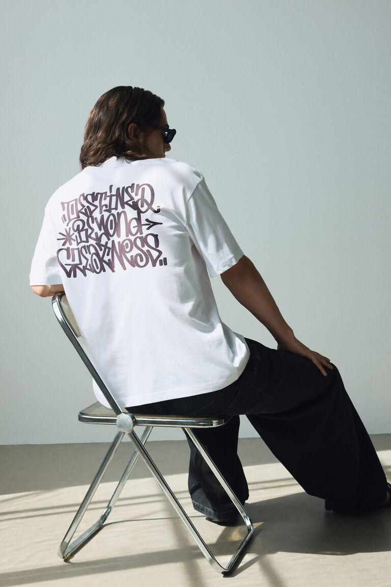 ★美品★レア★これぞHYS★ HYSCO TEE★白M Loose Fit Printed T-shirt