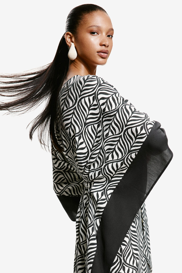 Matcha Ikat HC Belt Kaftan