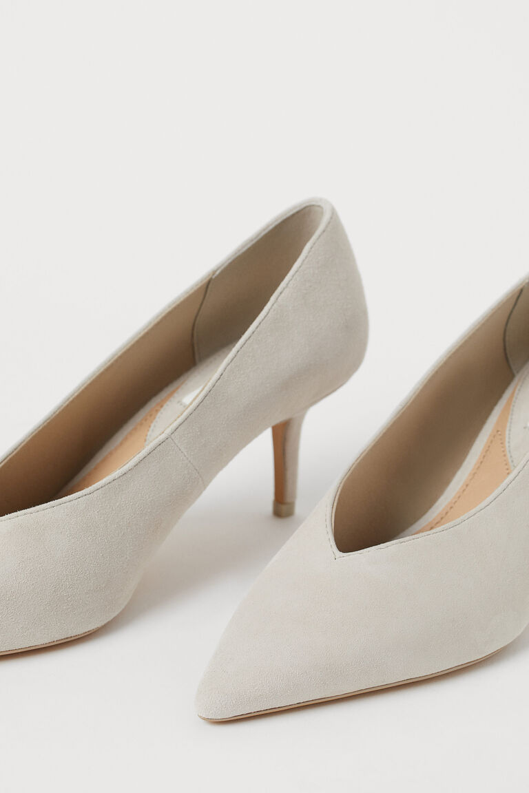 suede court heels