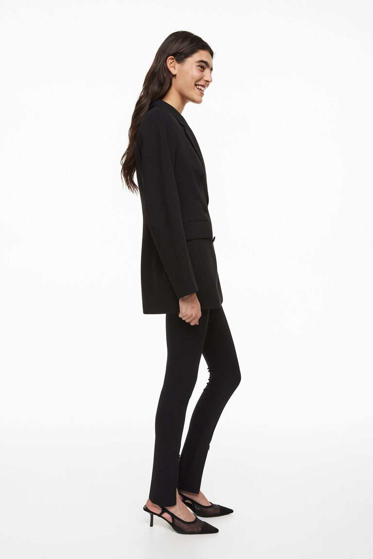Double-Breasted Fitted Blazer