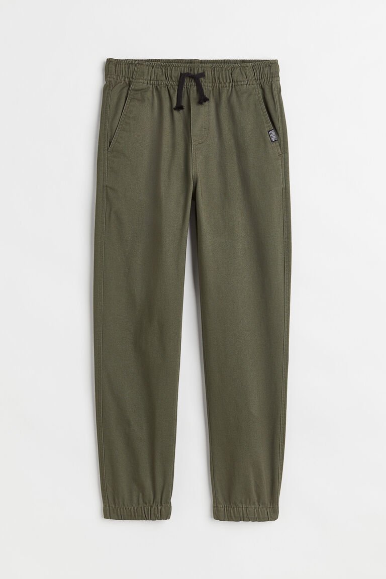 Cotton twill joggers
