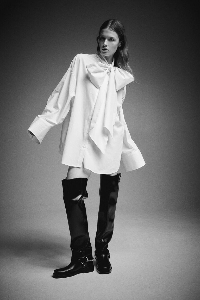 Oversized Tie Shirt