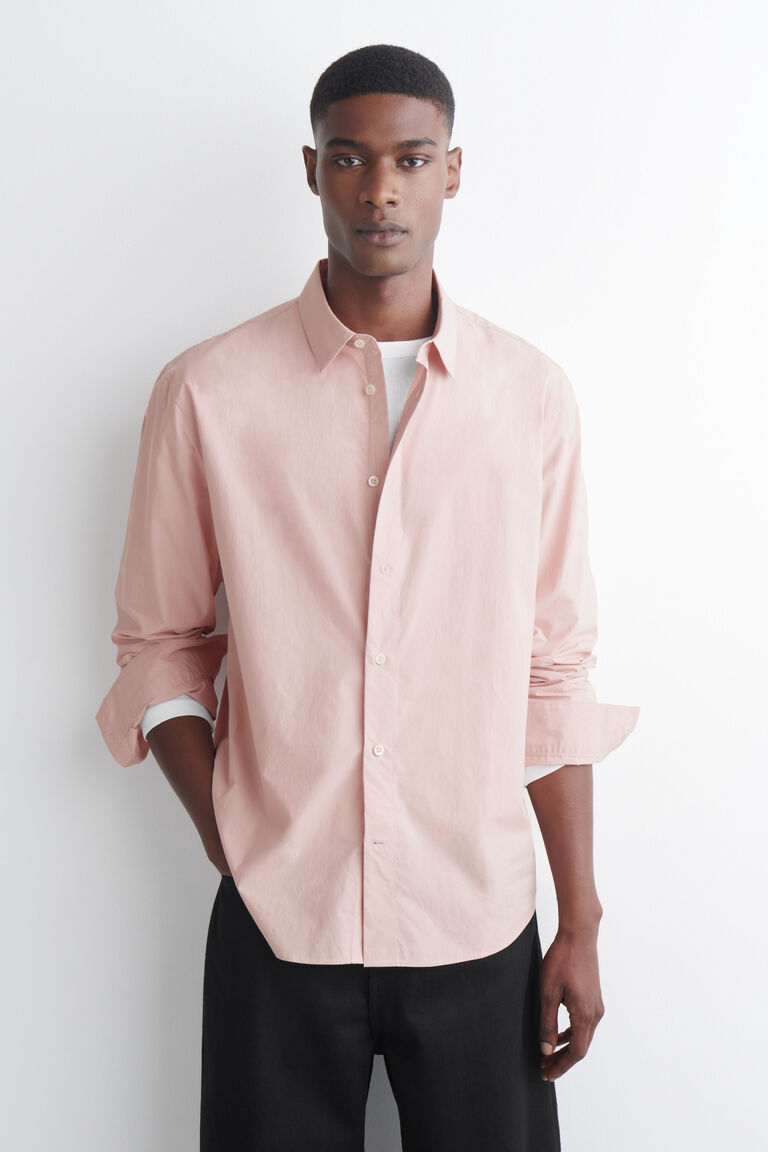 RELAXED PIMA COTTON-POPLIN SHIRT