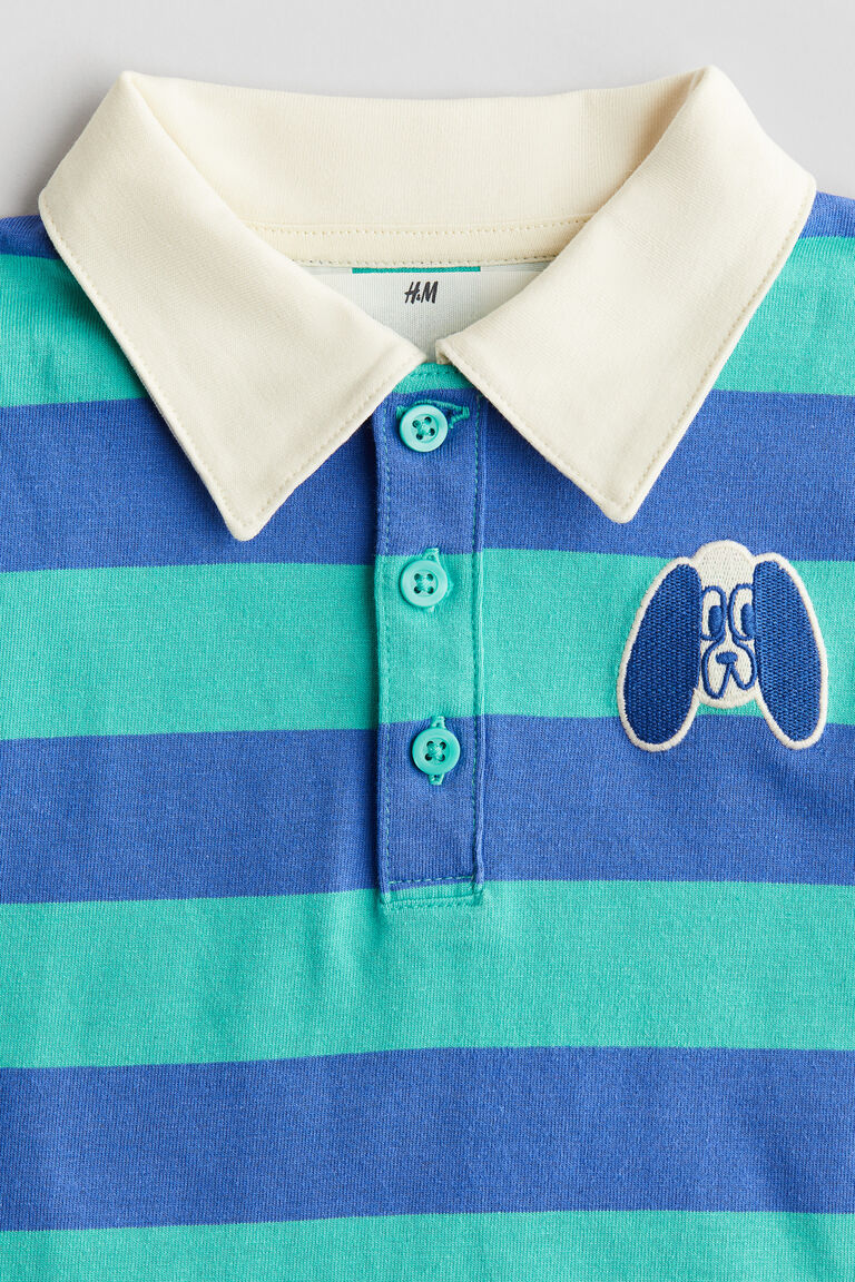 BLUE コットンRUGBY Tシャツ Cotton rugby shirt
