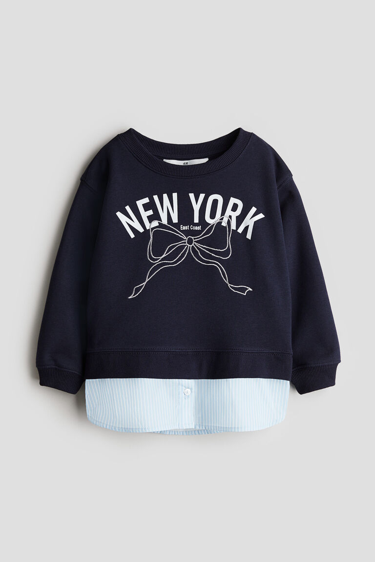 Doublelayered sweatshirt