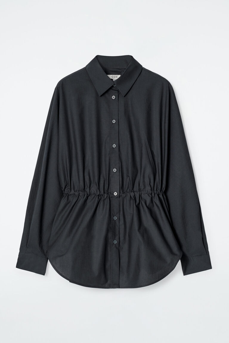 DRAWSTRING-WAIST SHIRT