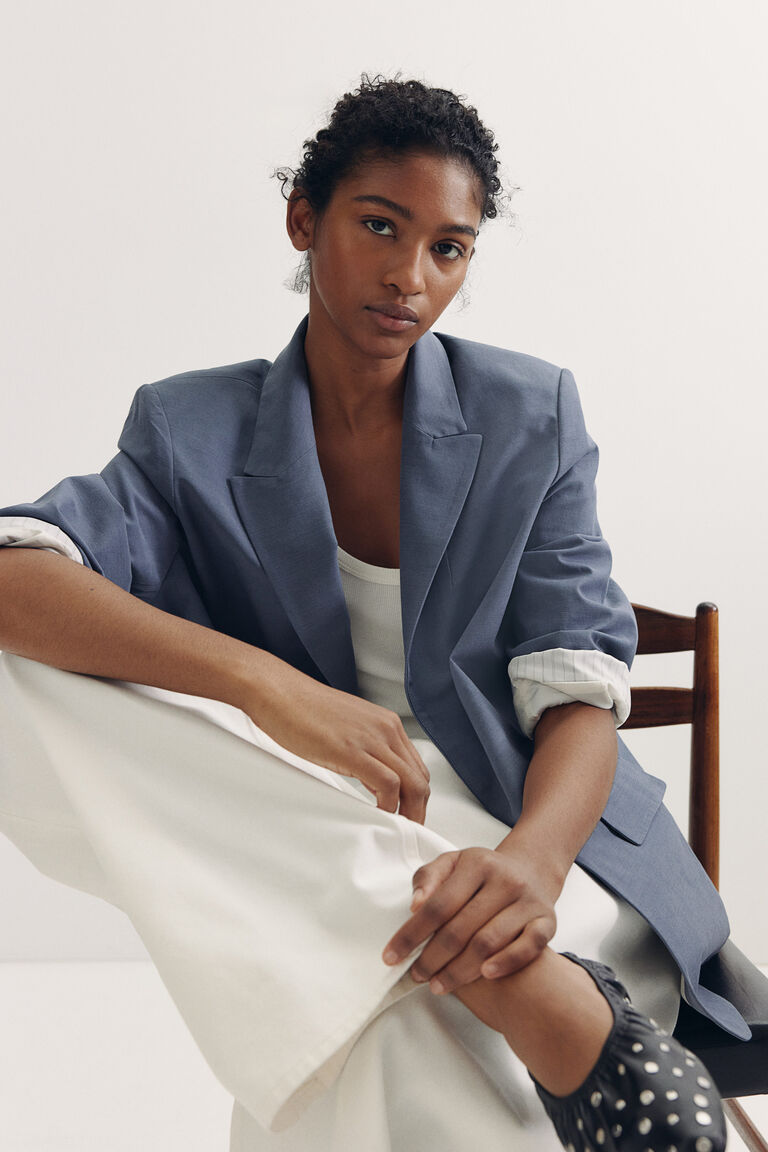 Lyocell-blend blazer