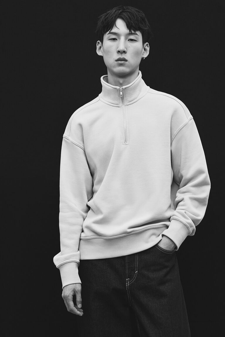 Loose Fit Zip-top sweatshirt
