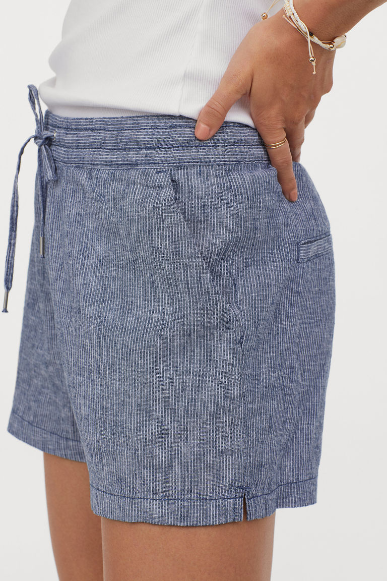 Linenblend shorts