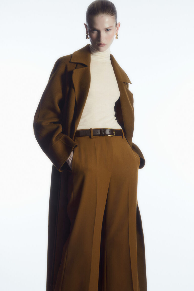 FLARED WOOL TROUSERS