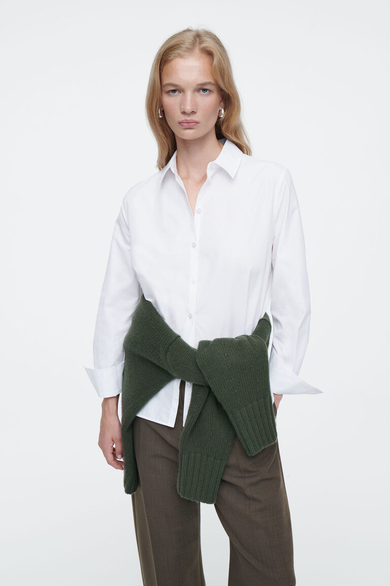 REGULAR CURVED-HEM  SHIRT