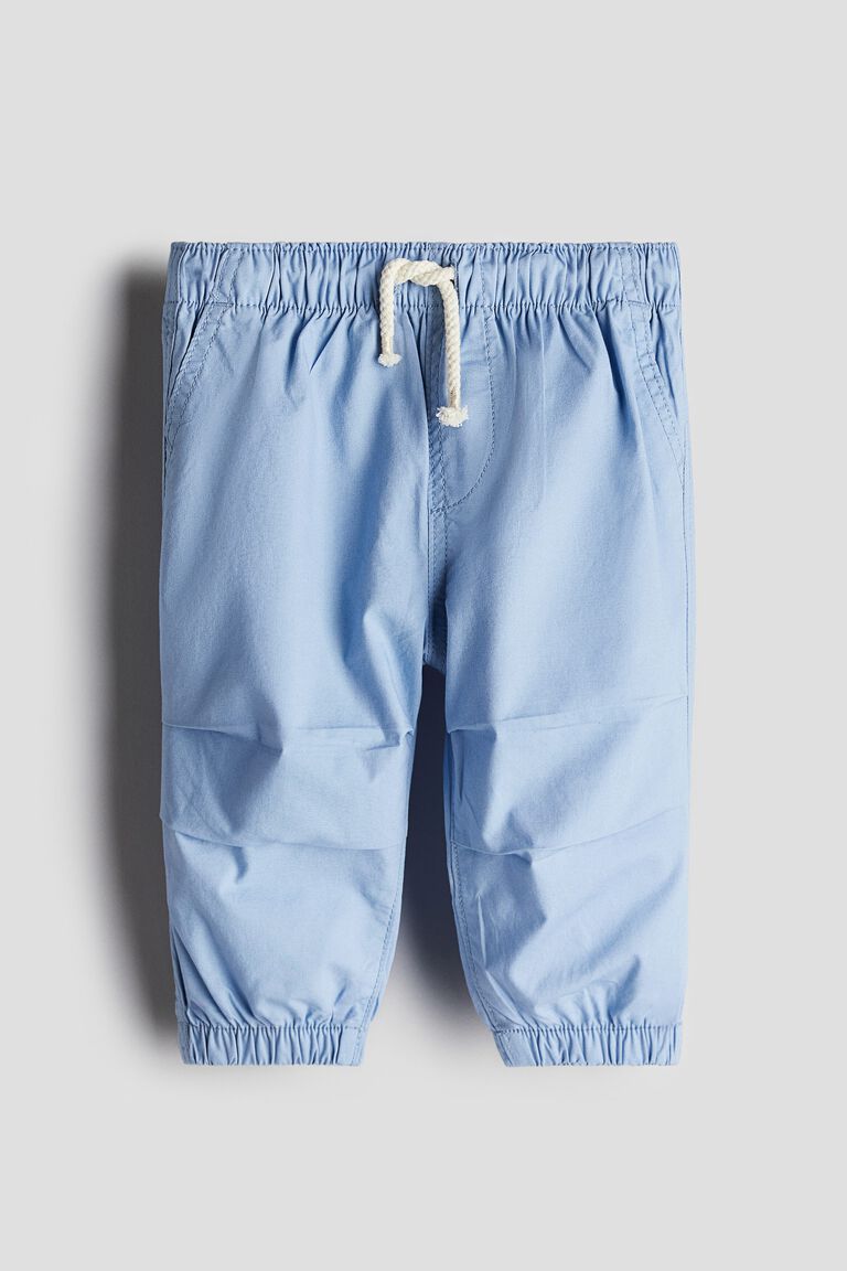Cotton poplin joggers