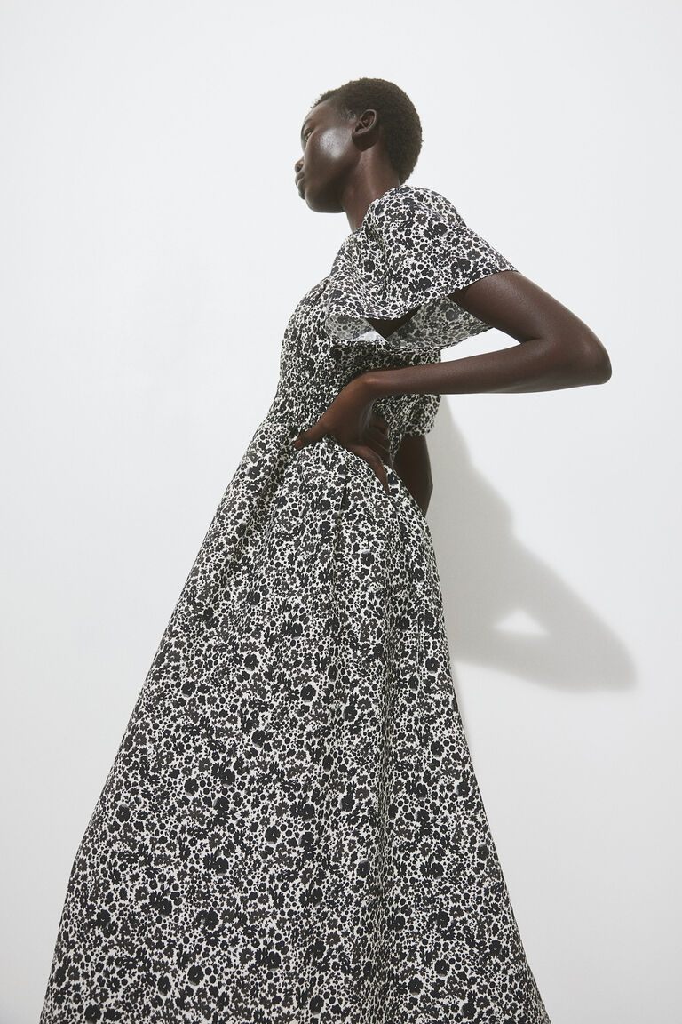 Sweetheart Smocked Midi Dress