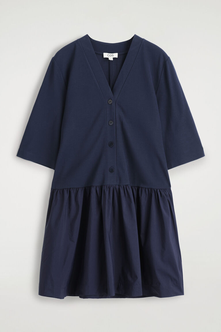 CARDIGAN A-LINE MINI DRESS