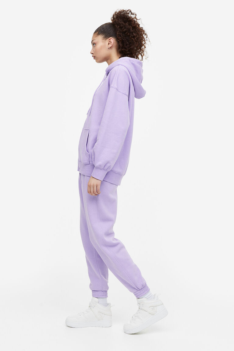Oversized zip-through hoodie