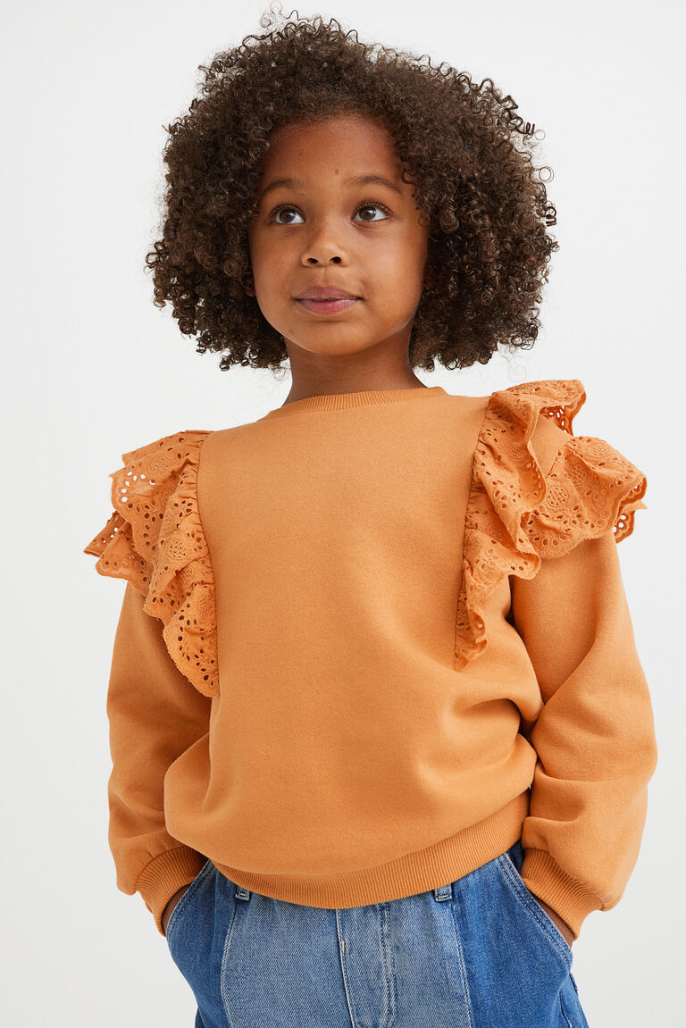 Old Tiralahilacha Helmi Waffle Sweatshirt Mustard