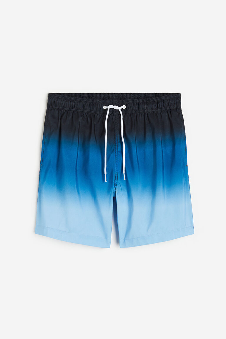 Patterned swim shorts