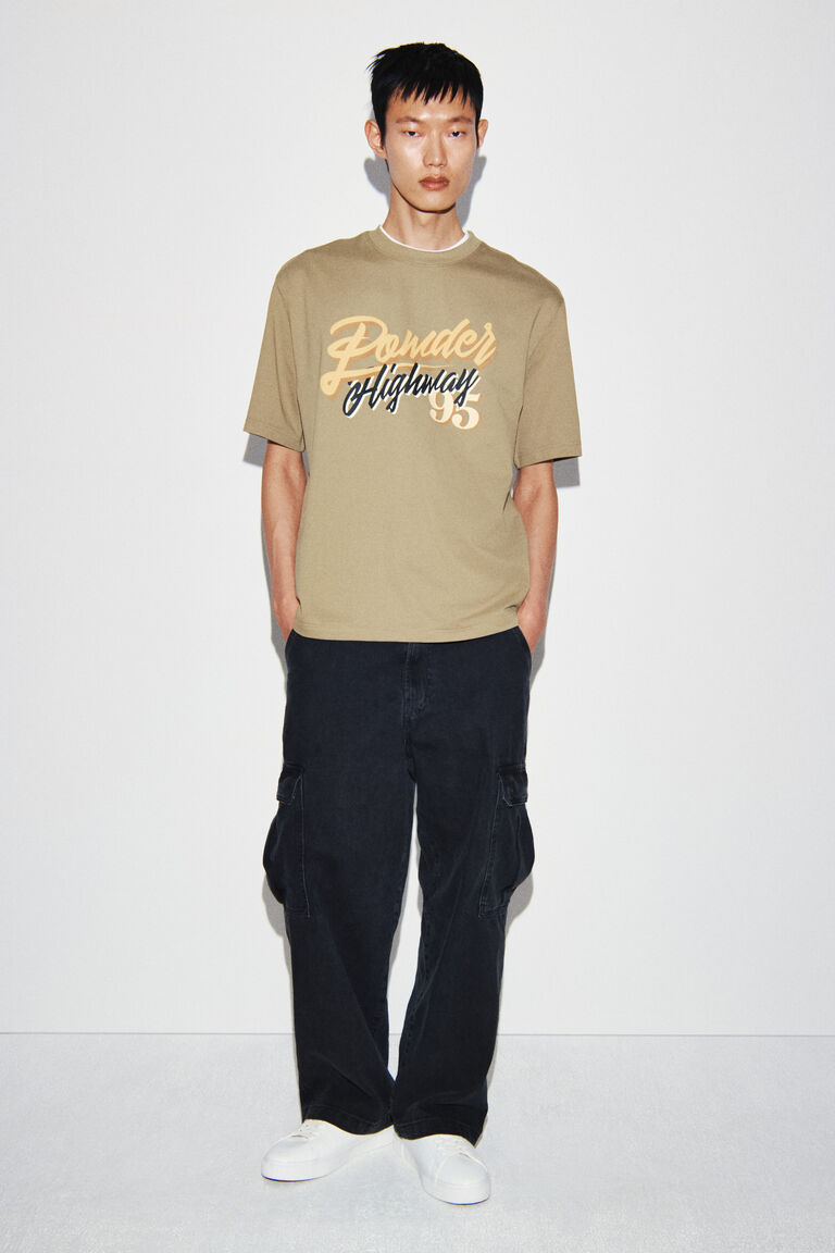 Printed cotton T-shirt