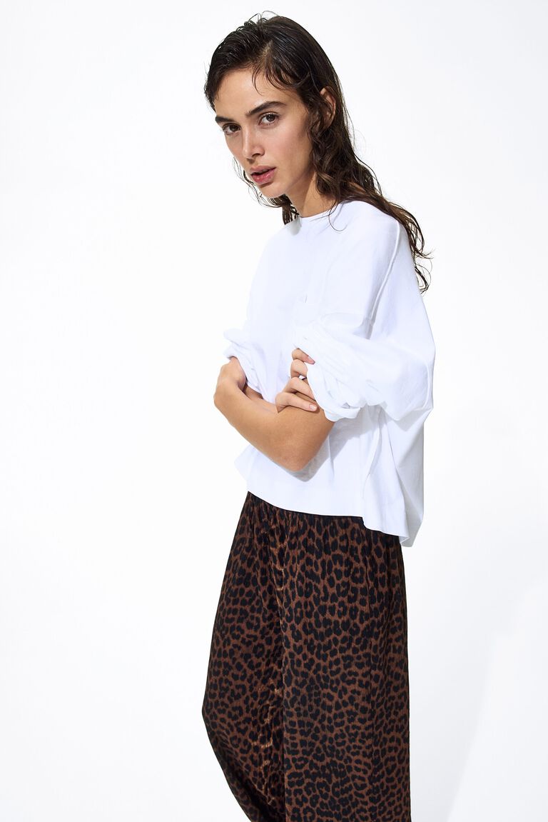 Wide pull-on trousers