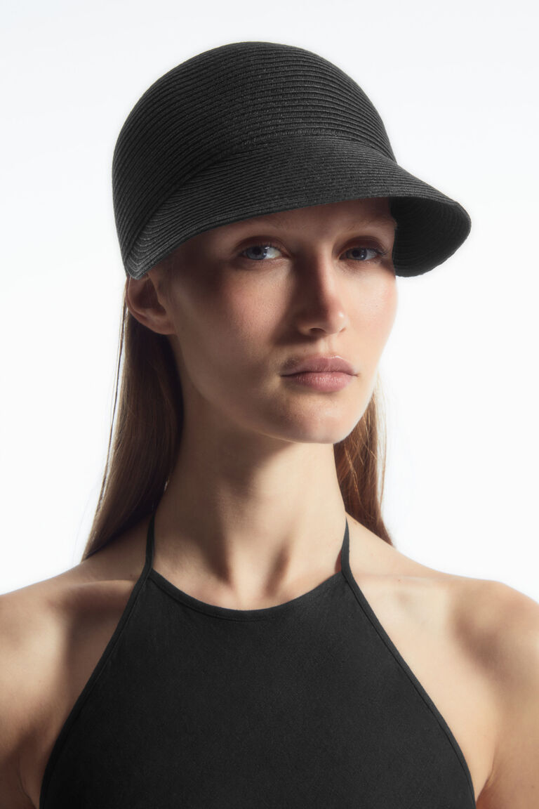 WOVEN STRAW BASEBALL CAP