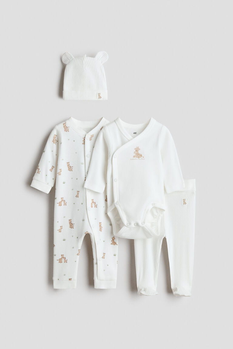 4-piece cotton jersey gift set