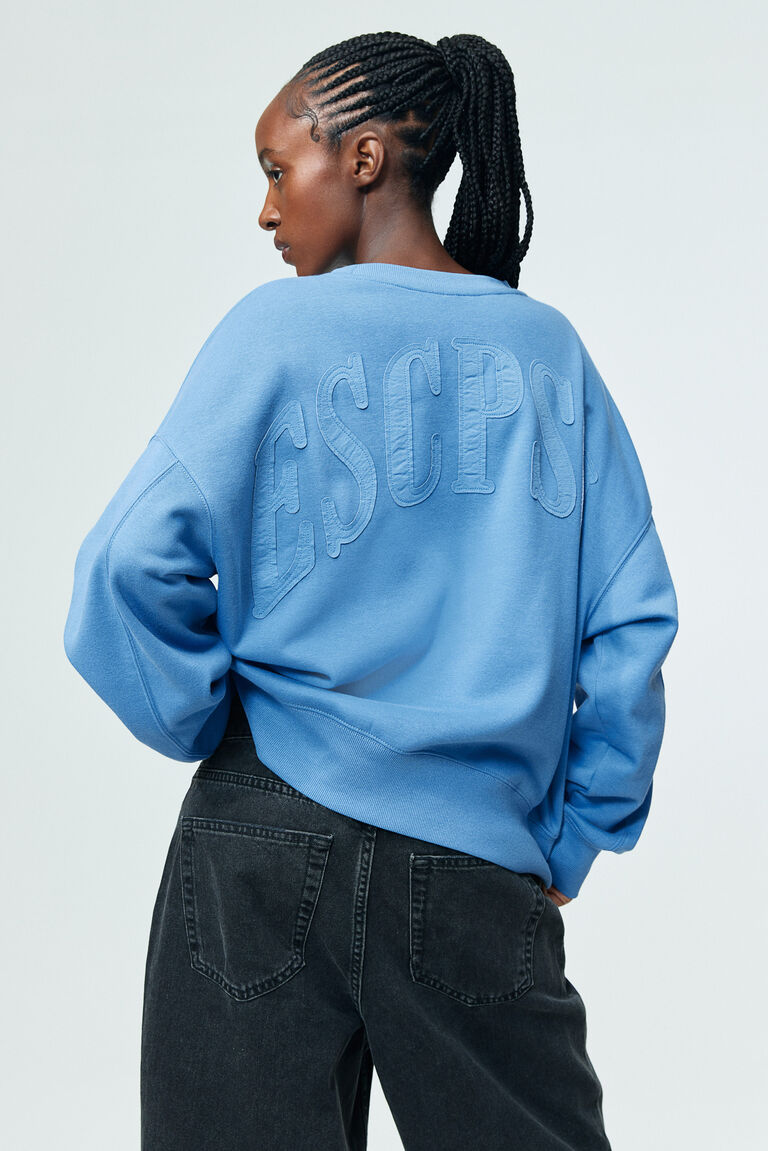 Oversized Seam Detail Sweatshirt, Mint