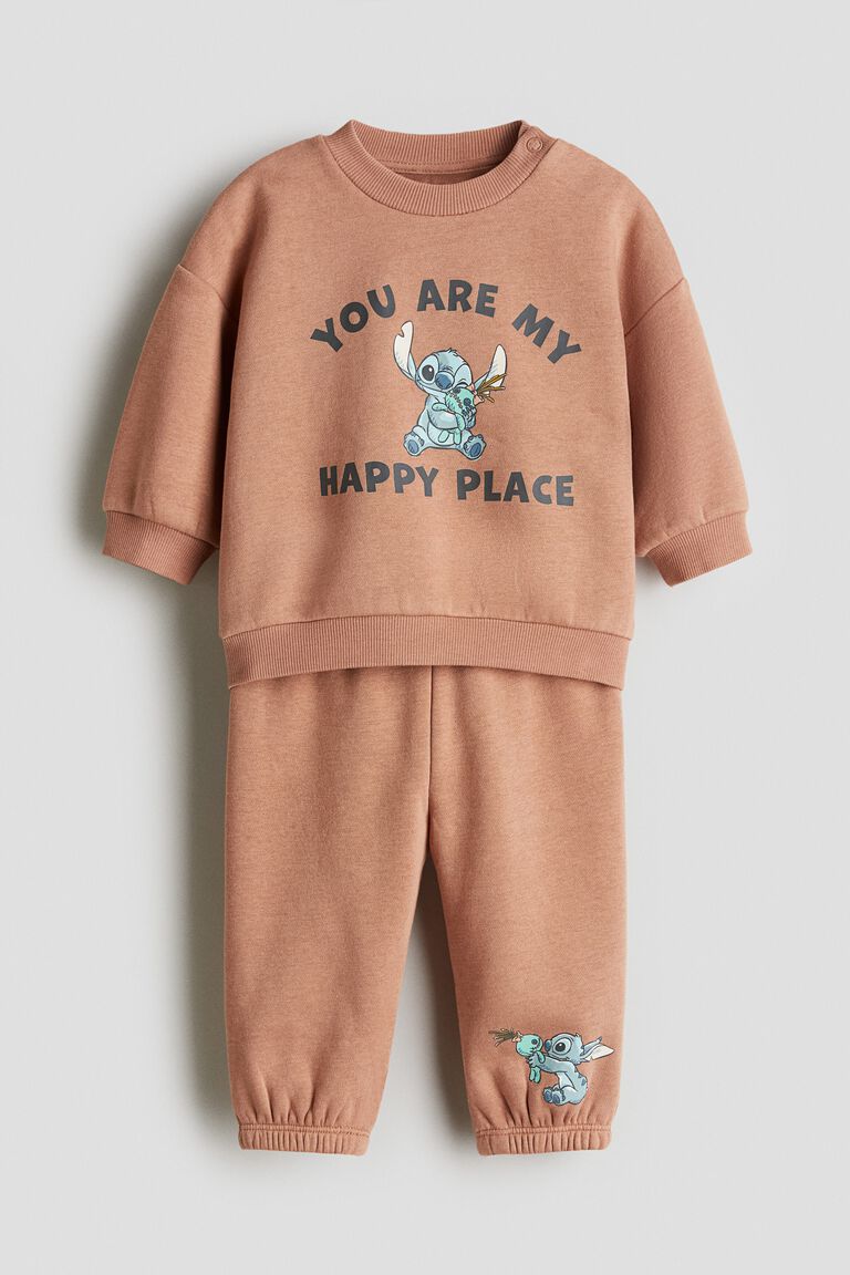 2-piece printed sweatshirt set