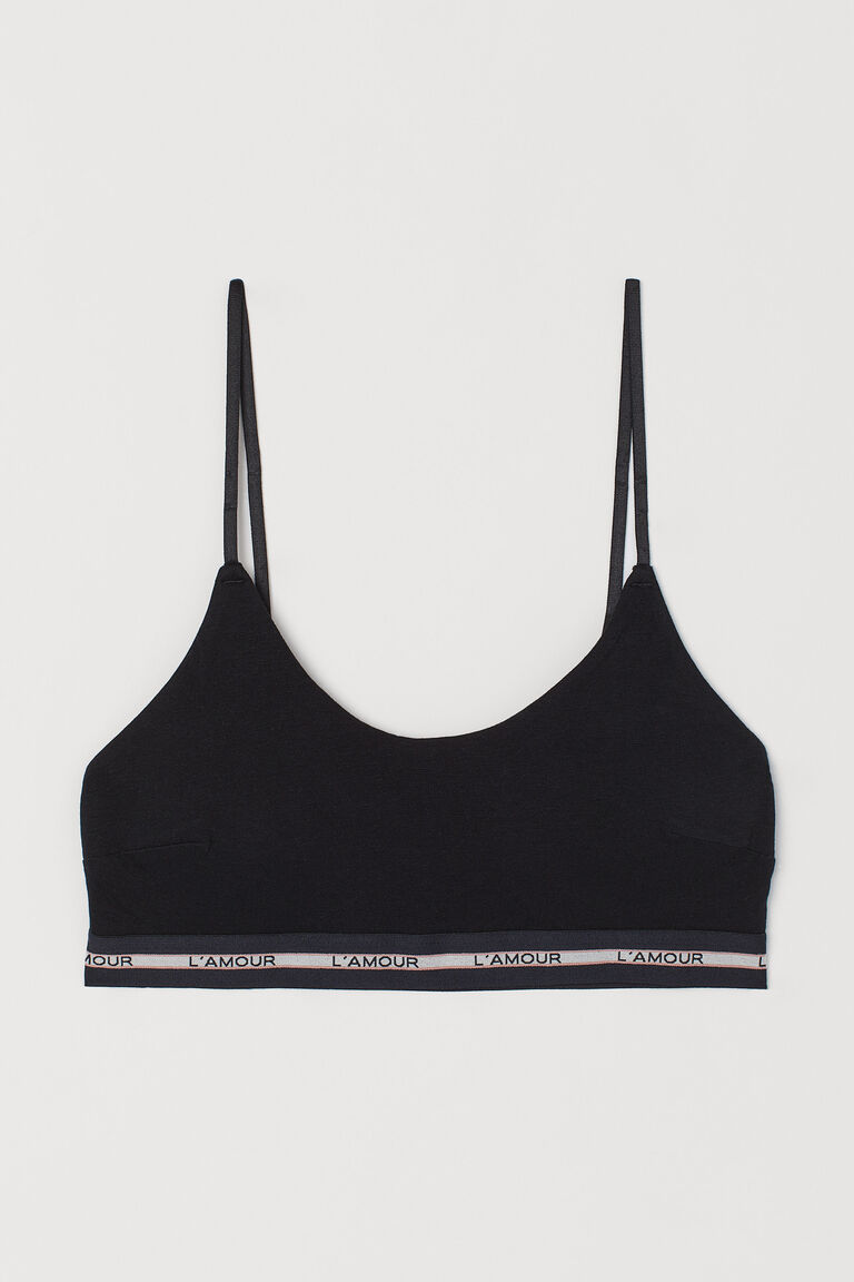 Padded jersey bra top